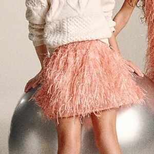 JCrew Kids Pink Feathered kids Skirt